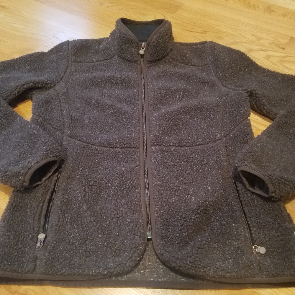 Woolrich Fleece jacket women's Small brown